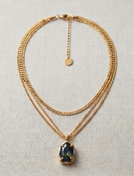 Collana con pietra
