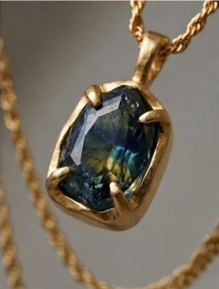 Collana con pietra
