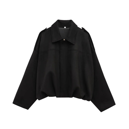 Cappotto lungo casual scamosciato| Street Fashion