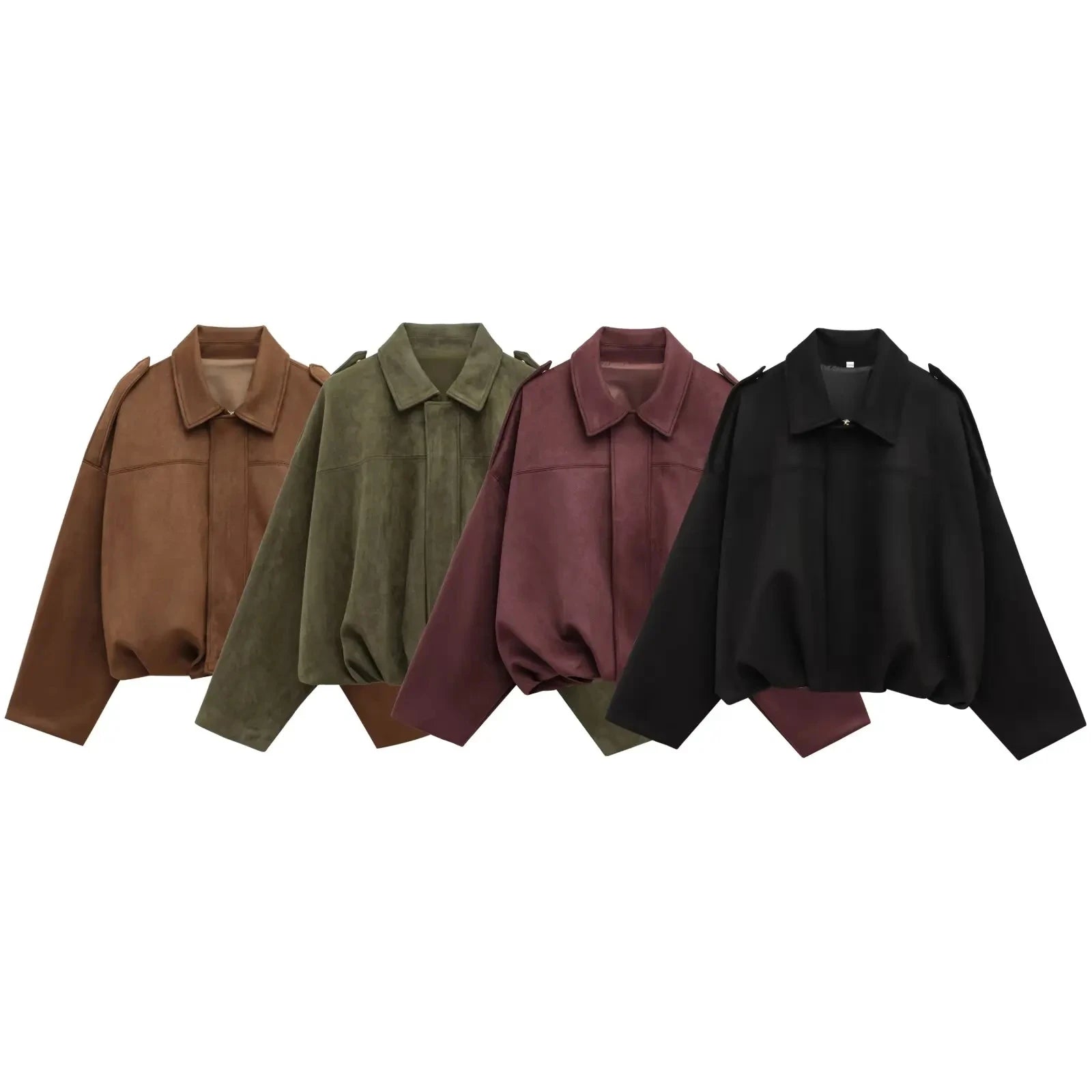 Cappotto lungo casual scamosciato| Street Fashion