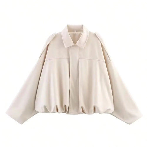 Cappotto lungo casual scamosciato| Street Fashion