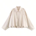 Cappotto lungo casual scamosciato| Street Fashion