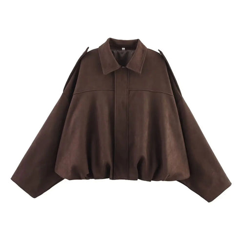 Cappotto lungo casual scamosciato| Street Fashion